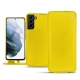 硬质真皮保护套 Samsung Galaxy S21+ - Jaune fluo