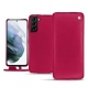Samsung Galaxy S21+ leather case - Rose fluo
