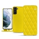 Lederschutzhülle Samsung Galaxy S21+ - Jaune fluo - Couture