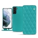 Custodia in pelle Samsung Galaxy S21+ - Bleu fluo - Couture
