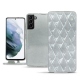 Samsung Galaxy S21+ leather case - Platinium - Couture