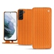 Lederschutzhülle Samsung Galaxy S21+ - Abaca arancio