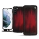 硬质真皮保护套 Samsung Galaxy S21+ - Rouge Patine