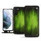Samsung Galaxy S21+ leather case - Vert Patine