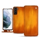 Housse cuir Samsung Galaxy S21+ - Orange Patine