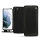 Samsung Galaxy S21+ leather case - Negre poudro