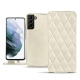 Custodia in pelle Samsung Galaxy S21+ - Blanc escumo - Couture