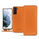 Housse cuir Samsung Galaxy S21+ - Orange PU
