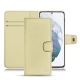 가죽 커버 Samsung Galaxy S21+ - Beige ( Nappa - Pantone 7502C ) 