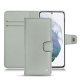 Housse cuir Samsung Galaxy S21+ - Gris ( Nappa - Pantone W428C ) 