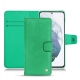 Lederschutzhülle Samsung Galaxy S21+ - Menthe vintage ( Pantone 562C ) 