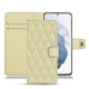 가죽 커버 Samsung Galaxy S21+ - Beige - Couture ( Nappa - Pantone 7502C ) 
