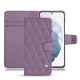 가죽 커버 Samsung Galaxy S21+ - Lilas - Couture ( Nappa - Pantone 2645U ) 