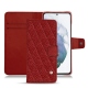 가죽 커버 Samsung Galaxy S21+ - Tomate - Couture ( Pantone 187C ) 