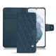 Housse cuir Samsung Galaxy S21+ - Indigo - Couture ( Pantone 303U ) 