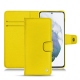 Housse cuir Samsung Galaxy S21+ - Jaune fluo