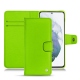 가죽 커버 Samsung Galaxy S21+ - Vert fluo