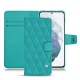 가죽 커버 Samsung Galaxy S21+ - Bleu fluo - Couture