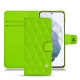 Capa em pele Samsung Galaxy S21+ - Vert fluo - Couture