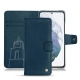 Samsung Galaxy S21+ leather case - Blu mediterran