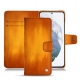 Capa em pele Samsung Galaxy S21+ - Orange Patine