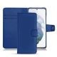 Lederschutzhülle Samsung Galaxy S21+ - Bleu Océan PU