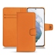 Custodia in pelle Samsung Galaxy S21+ - Orange PU