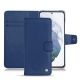 Capa em pele Samsung Galaxy S21+ - Bleu frisson