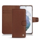 Housse cuir Samsung Galaxy S21+ - Marron délicat