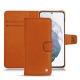 Funda de piel Samsung Galaxy S21+ - Orange vibrant