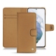 Housse cuir Samsung Galaxy S21+ - Beige Veggie