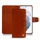 Samsung Galaxy S21+ leather case - Orange Veggie