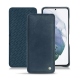 Samsung Galaxy S21+ leather case - Jean vintage ( Roughtcut - Pantone 285U  ) 