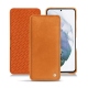 Housse cuir Samsung Galaxy S21+ - Mandarine vintage ( Pantone 165C ) 