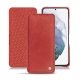 Housse cuir Samsung Galaxy S21+ - Cerise vintage ( Pantone 185C ) 