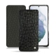 Lederschutzhülle Samsung Galaxy S21+ - Autruche nero
