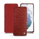Housse cuir Samsung Galaxy S21+ - Autruche ciliegia
