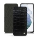 Lederschutzhülle Samsung Galaxy S21+ - Crocodile nero