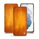 Capa em pele Samsung Galaxy S21+ - Orange Patine