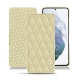 Lederschutzhülle Samsung Galaxy S21+ - Beige - Couture ( Nappa - Pantone 7502C ) 
