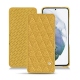 Housse cuir Samsung Galaxy S21+ - Mimosa - Couture ( Pantone 141C ) 
