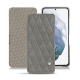 Samsung Galaxy S21+ leather case - Acier vintage - Couture