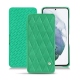 Samsung Galaxy S21+ leather case - Menthe vintage - Couture