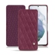 Housse cuir Samsung Galaxy S21+ - Prune vintage - Couture
