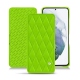 Lederschutzhülle Samsung Galaxy S21+ - Vert fluo - Couture