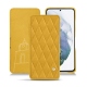 Samsung Galaxy S21+ leather case - Jaune soulèu - Couture