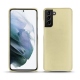 Samsung Galaxy S21+ leather cover - Beige ( Nappa - Pantone 7502C ) 