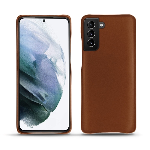 Estojo em pele premium para o seu Samsung Galaxy S21+Marron ( Nappa - Pantone #8B4720 ) 