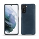 Funda de piel Samsung Galaxy S21+ - Jean vintage ( Roughtcut - Pantone 285U  ) 