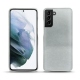 Samsung Galaxy S21+ leather cover - Platinium ( Pantone 877C ) 